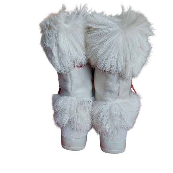 Vintage Tecnica Goat Fur Sherpa Lined Apres Ski Boots Italy Women's Size 9 US - Picture 6 of 16